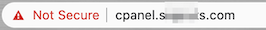 Insecure cPanel